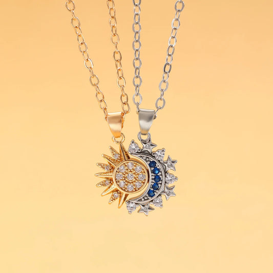 Sun & Moon Necklace Set - Duo Pack